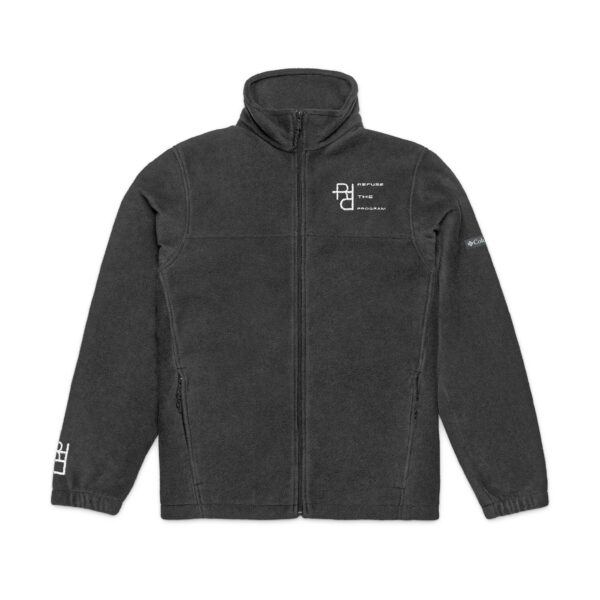 Refuse the Program Athletic Fit Embroidered RTP White Logo Unisex Fleece Jacket by Columbia