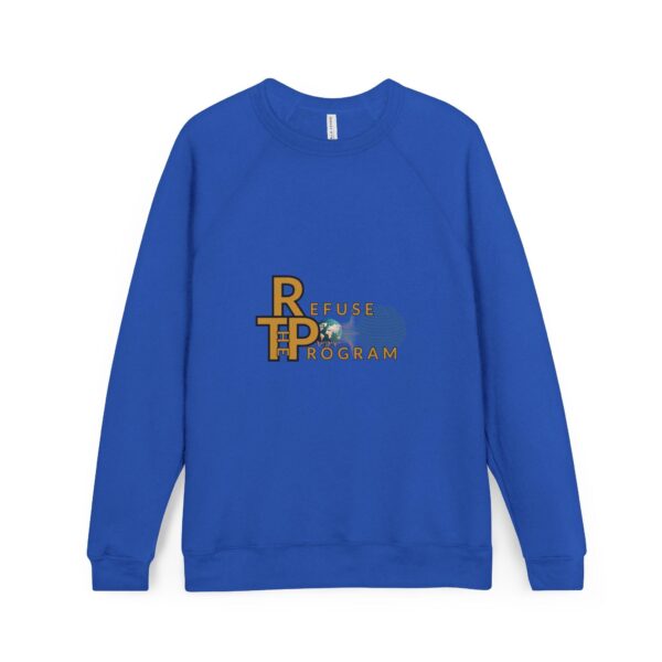 Refuse the Program with IR2BP White Monogram on Back Sponge Fleece Heavy Weight Sweatshirt for Men