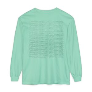 Save the Planet with I Refuse to be Programmed Monogram Long-Sleeve Cotton Shirt for Men - Image 22