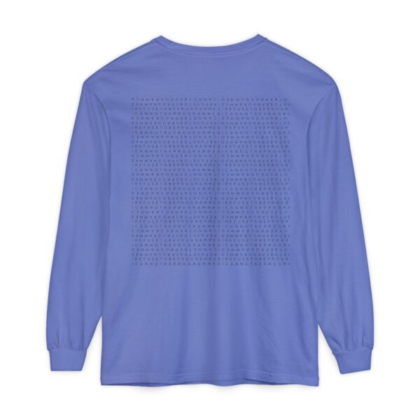 Save the Planet with I Refuse to be Programmed Monogram Long-Sleeve Cotton Shirt for Men