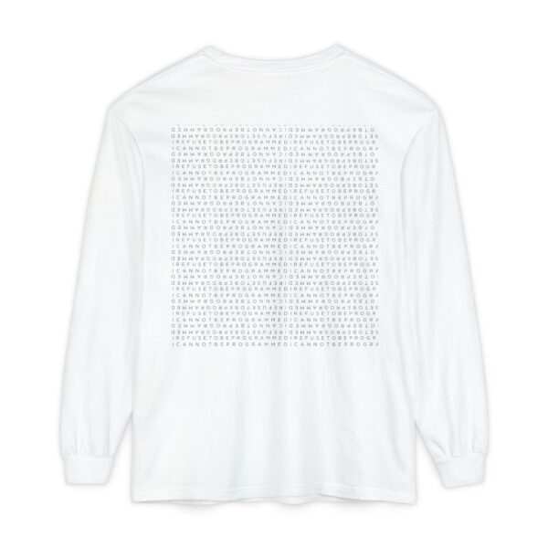 Save the Planet with I Refuse to be Programmed Monogram Long-Sleeve Cotton Shirt for Men