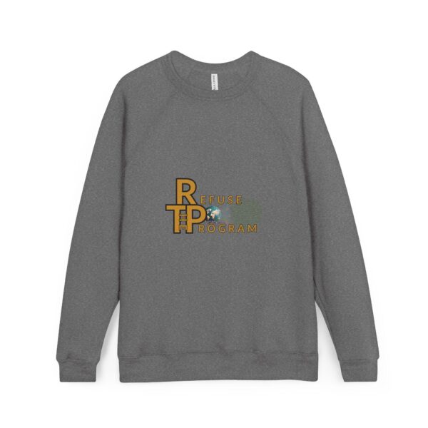 Refuse the Program with IR2BP White Monogram on Back Sponge Fleece Heavy Weight Sweatshirt for Men