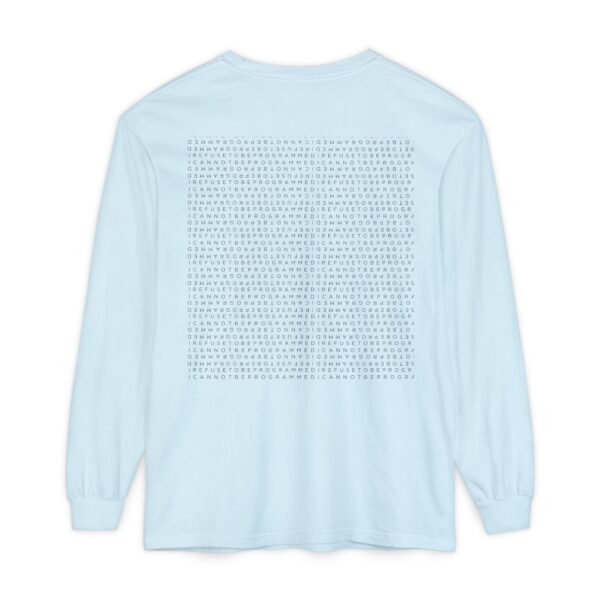 Save the Planet with I Refuse to be Programmed Monogram Long-Sleeve Cotton Shirt for Men