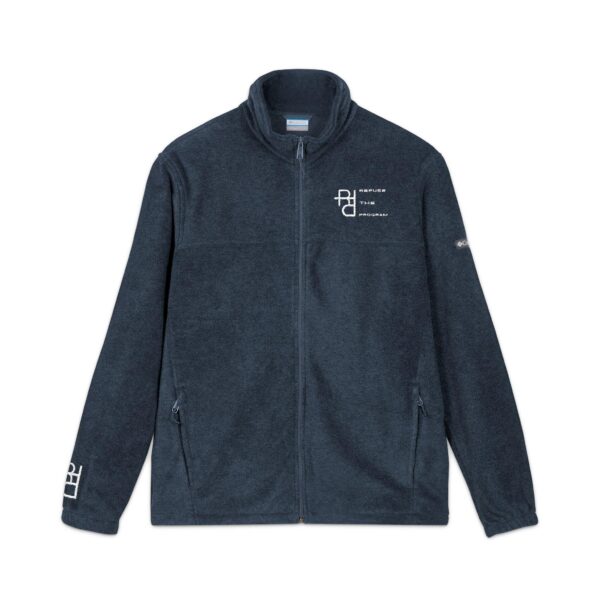 Refuse the Program Athletic Fit Embroidered RTP White Logo Unisex Fleece Jacket by Columbia