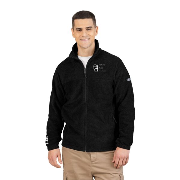 Refuse the Program Athletic Fit Embroidered RTP White Logo Unisex Fleece Jacket by Columbia