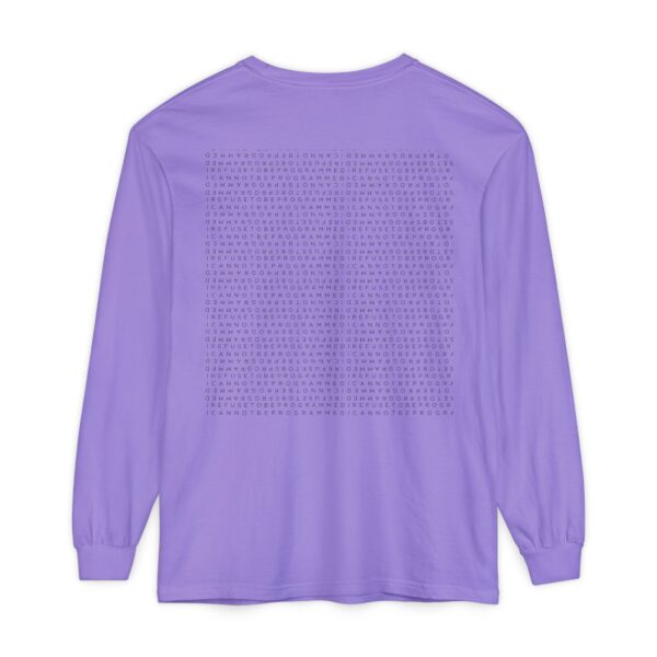 Save the Planet with I Refuse to be Programmed Monogram Long-Sleeve Cotton Shirt for Men