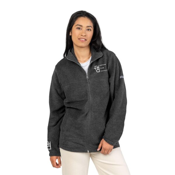 Refuse the Program Athletic Fit Embroidered RTP White Logo Unisex Fleece Jacket by Columbia