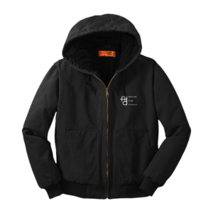 Refuse the Program White RTP Embroidered Logo Hooded Duck Cloth Insulated Men's Jacket by CornerStone® - Image 5