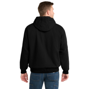 Refuse the Program White RTP Embroidered Logo Hooded Duck Cloth Insulated Men's Jacket by CornerStone® - Image 7