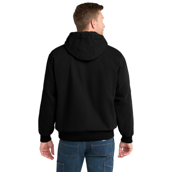 Refuse the Program White RTP Embroidered Logo Hooded Duck Cloth Insulated Men's Jacket by CornerStone®