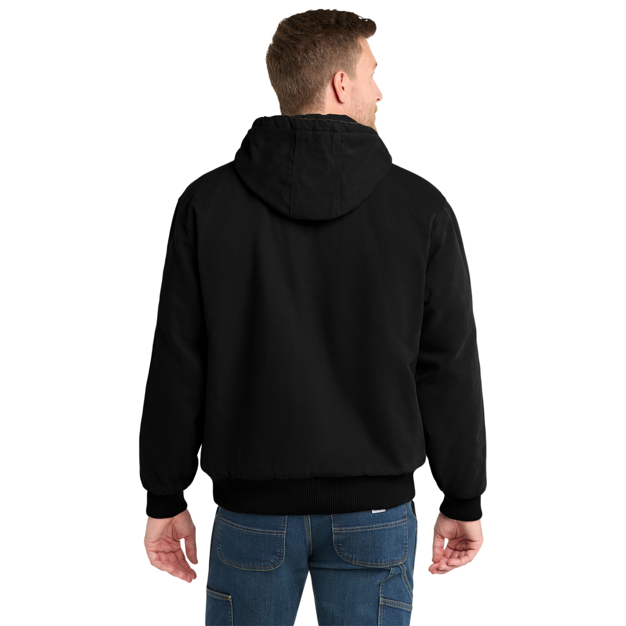 Refuse the Program White RTP Embroidered Logo Hooded Duck Cloth Insulated Men