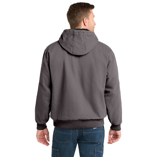 Refuse the Program White RTP Embroidered Logo Hooded Duck Cloth Insulated Men's Jacket by CornerStone®