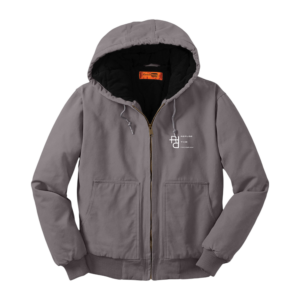 Refuse the Program White RTP Embroidered Logo Hooded Duck Cloth Insulated Men's Jacket by CornerStone® - Image 14
