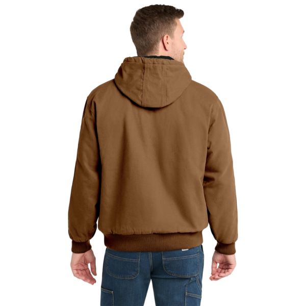 Refuse the Program White RTP Embroidered Logo Hooded Duck Cloth Insulated Men's Jacket by CornerStone®