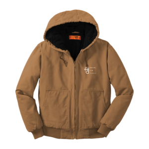Refuse the Program White RTP Embroidered Logo Hooded Duck Cloth Insulated Men's Jacket by CornerStone® - Image 3