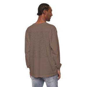 Save the Planet with I Refuse to be Programmed Monogram Long-Sleeve Cotton Shirt for Men - Image 16