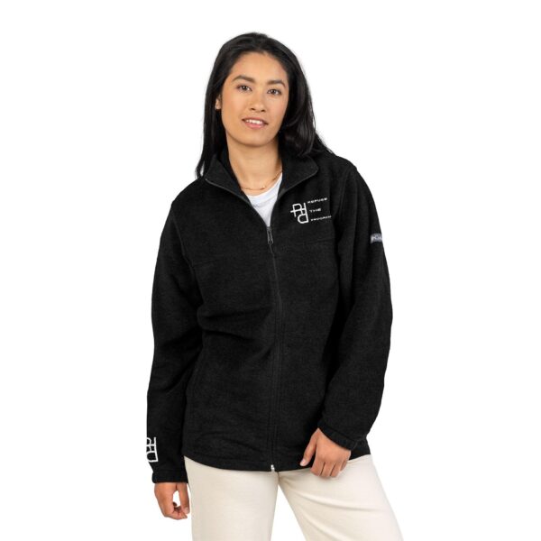 Refuse the Program Athletic Fit Embroidered RTP White Logo Unisex Fleece Jacket by Columbia