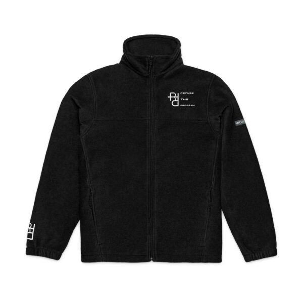 Refuse the Program Athletic Fit Embroidered RTP White Logo Unisex Fleece Jacket by Columbia