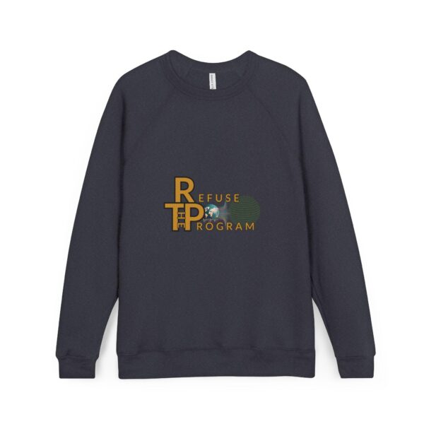 Refuse the Program with IR2BP White Monogram on Back Sponge Fleece Heavy Weight Sweatshirt for Men