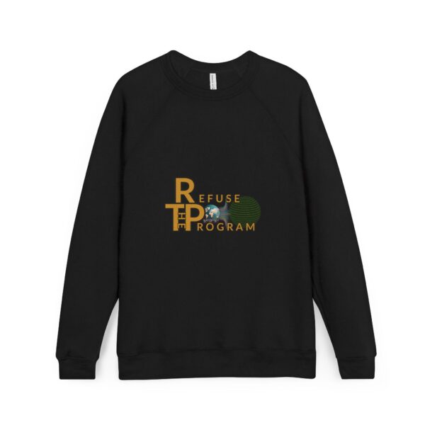 Refuse the Program with IR2BP White Monogram on Back Sponge Fleece Heavy Weight Sweatshirt for Men