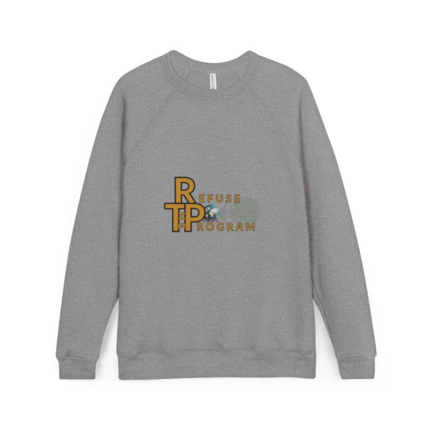 Refuse the Program with IR2BP White Monogram on Back Sponge Fleece Heavy Weight Sweatshirt for Men