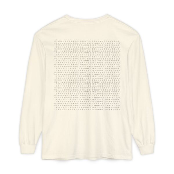 Save the Planet with I Refuse to be Programmed Monogram Long-Sleeve Cotton Shirt for Men