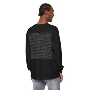 Save the Planet with I Refuse to be Programmed Monogram Long-Sleeve Cotton Shirt for Men - Image 40