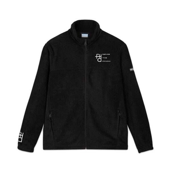 Refuse the Program Athletic Fit Embroidered RTP White Logo Unisex Fleece Jacket by Columbia
