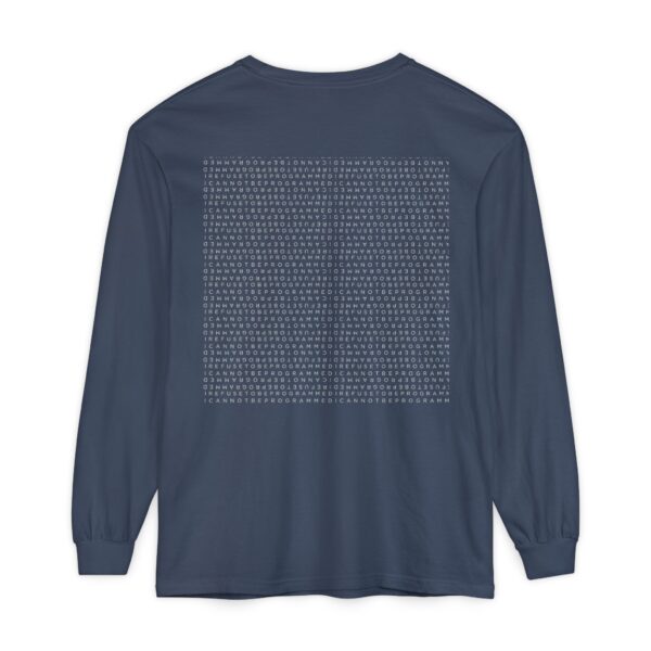 Save the Planet with I Refuse to be Programmed Monogram Long-Sleeve Cotton Shirt for Men