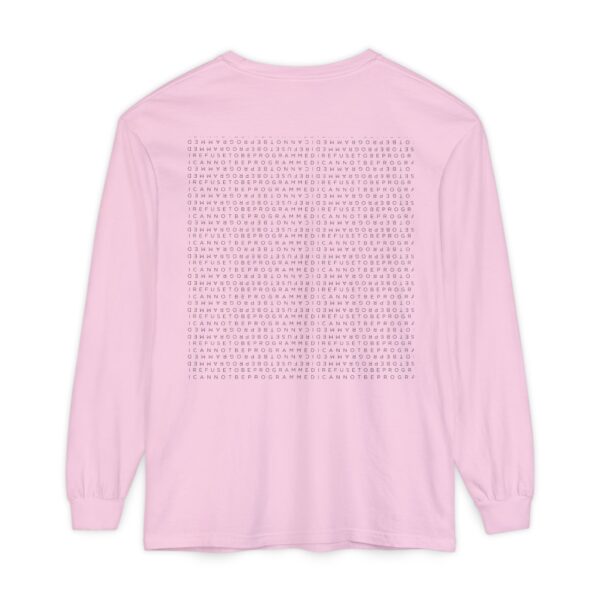 Save the Planet with I Refuse to be Programmed Monogram Long-Sleeve Cotton Shirt for Men