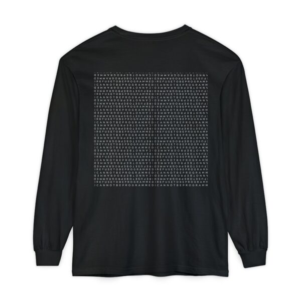 Save the Planet with I Refuse to be Programmed Monogram Long-Sleeve Cotton Shirt for Men