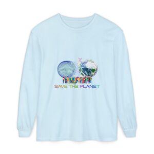 Save the Planet with I Refuse to be Programmed Monogram Long-Sleeve Cotton Shirt for Men - Image 25