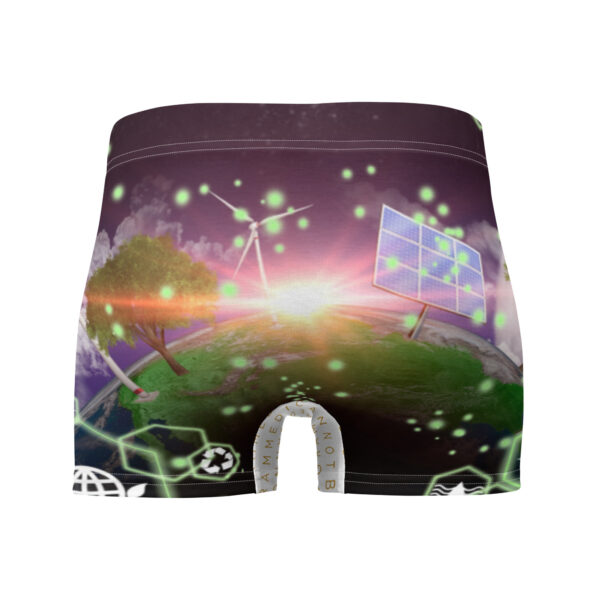 Save the Planet Eco-Conscious Space Graphic Print Boxer Briefs for Men
