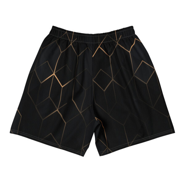 Refuse the Program Gold Cubic Grid White RTP Logo Athletic Shorts for Men
