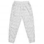 all over print unisex track pants black front 69703de33f47c