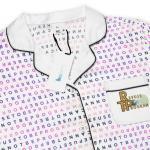 all over print womens long sleeve pajama top black product details 697c04cea8a6a