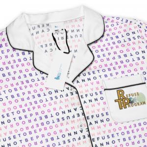 all over print womens long sleeve pajama top black product details 697c04cea8a6a