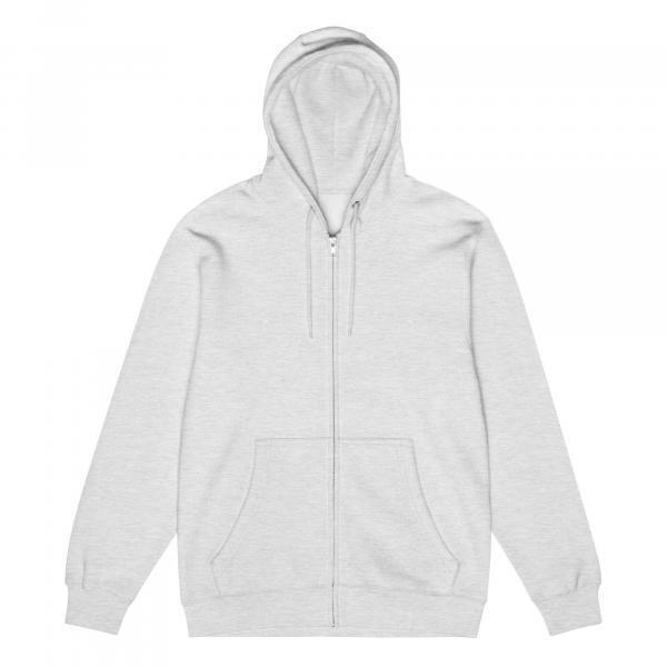 Save the Planet Back Printed Logo Premium Cotton Zip Hoodie Unisex