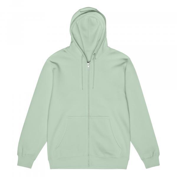 Save the Planet Back Printed Logo Premium Cotton Zip Hoodie Unisex