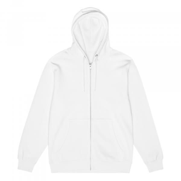 Save the Planet Back Printed Logo Premium Cotton Zip Hoodie Unisex