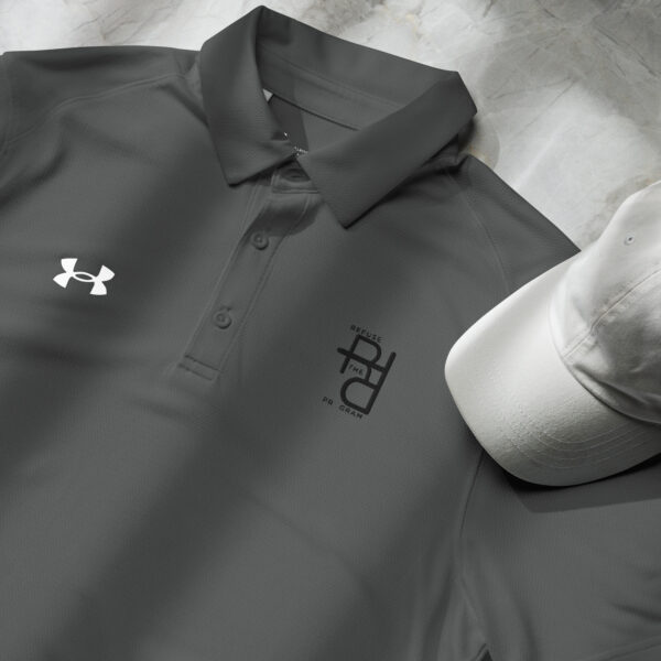 Refuse the Program "RTP" Black Logo Embroidered Under Armour® Polo Shirt for Men