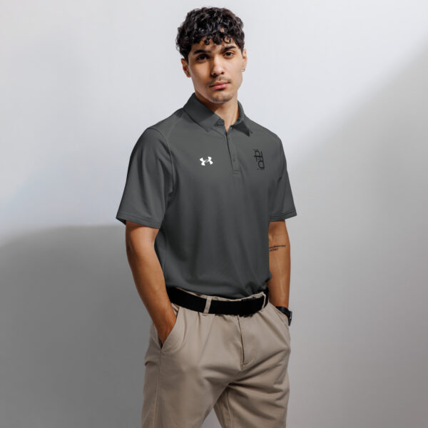Refuse the Program "RTP" Black Logo Embroidered Under Armour® Polo Shirt for Men