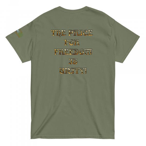Unisex Refuse the Program "The Price for Freedom is Unity" Slogan Graphic Print Shirt