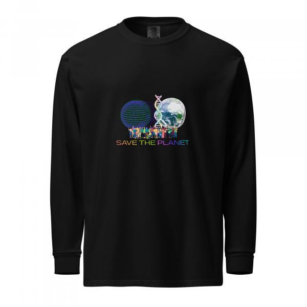 Save the Planet Premium Cotton Heavyweight Unisex Long Sleeve Shirt