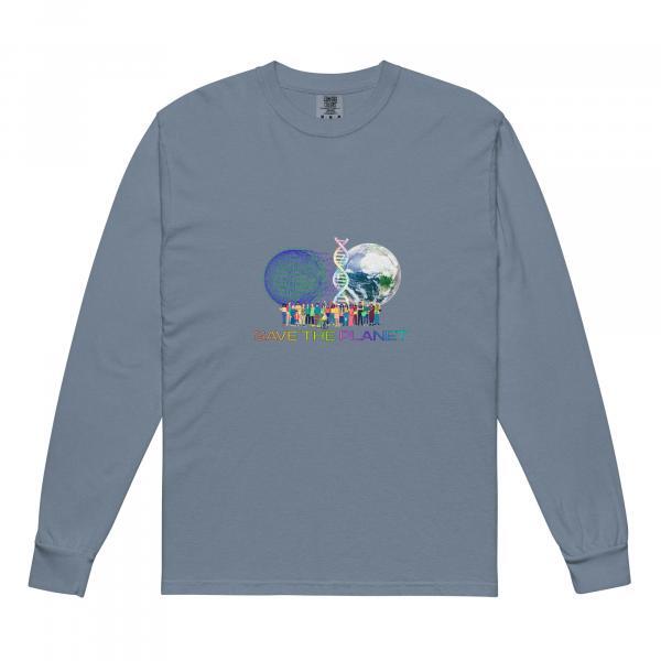 Save the Planet Premium Cotton Heavyweight Unisex Long Sleeve Shirt