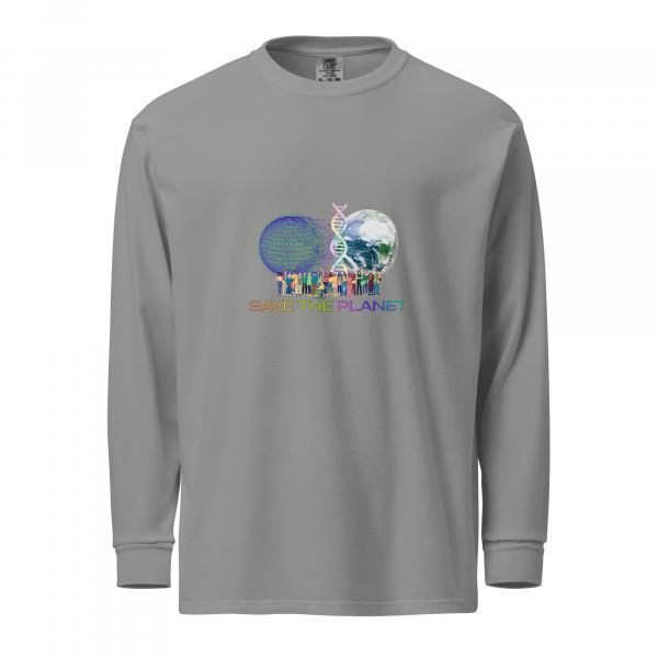 Save the Planet Premium Cotton Heavyweight Unisex Long Sleeve Shirt