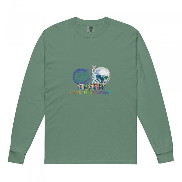 Save the Planet Premium Cotton Heavyweight Unisex Long Sleeve Shirt