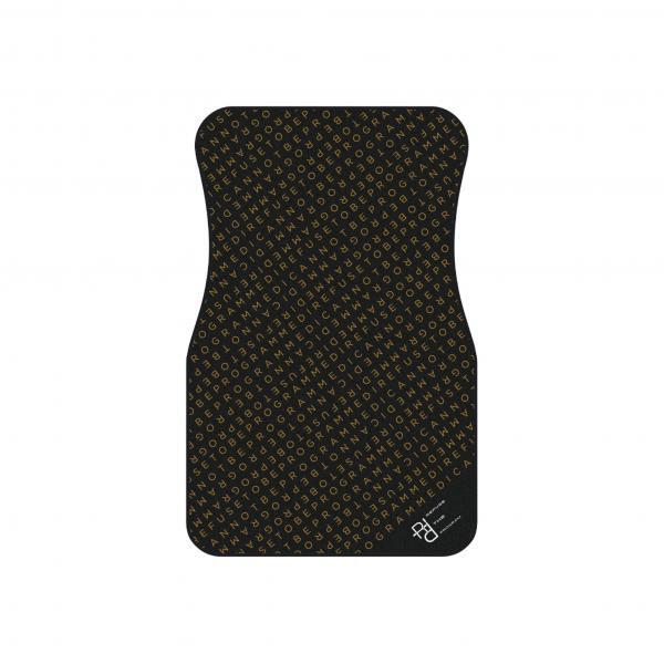 Refuse the Program I Refuse to be Programmed Gold Monogram Car Floor Mats (Set of 4)