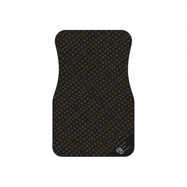 Refuse the Program I Refuse to be Programmed Gold Monogram Car Floor Mats (Set of 4)