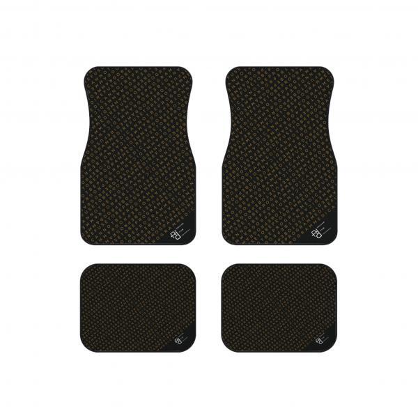 Refuse the Program I Refuse to be Programmed Gold Monogram Car Floor Mats (Set of 4)